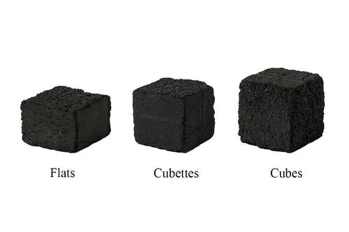 Titanium Cubettes Natural Hookah Coals - Cubettes - 120ct - ASHISHA