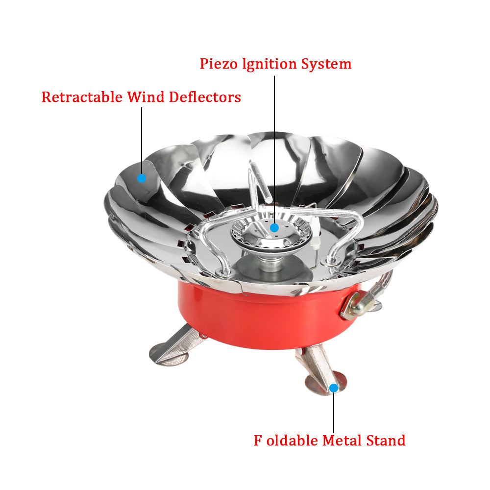 WINDPROOF PORTABLE GAS STOVE