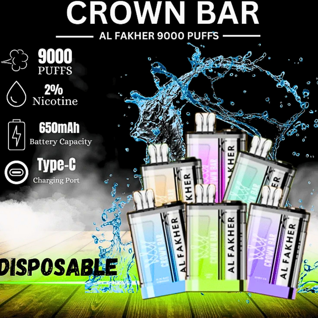 AL FAKHER CROWN BAR 9K PUFFS