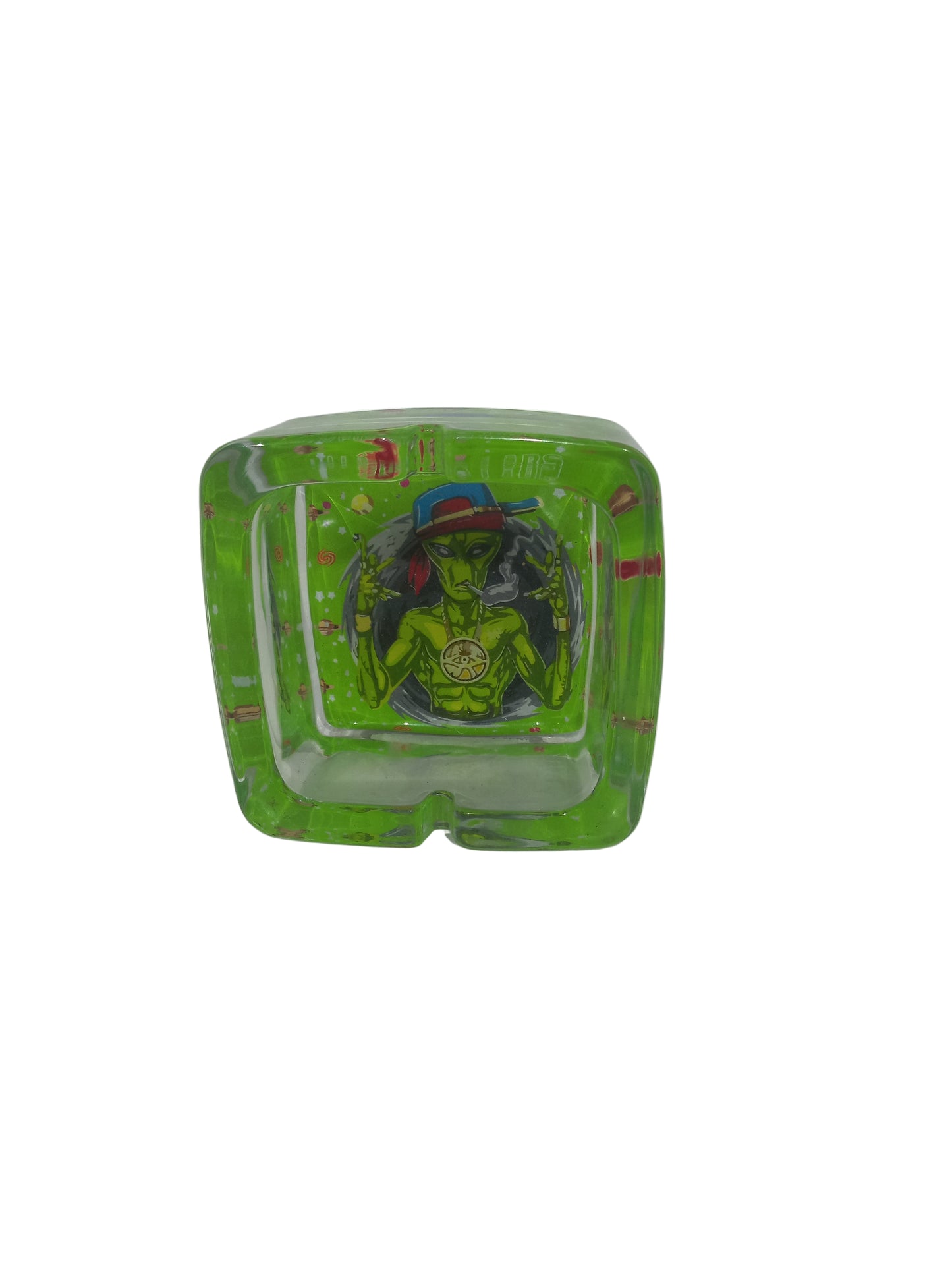 Rasta Ashtray Square
