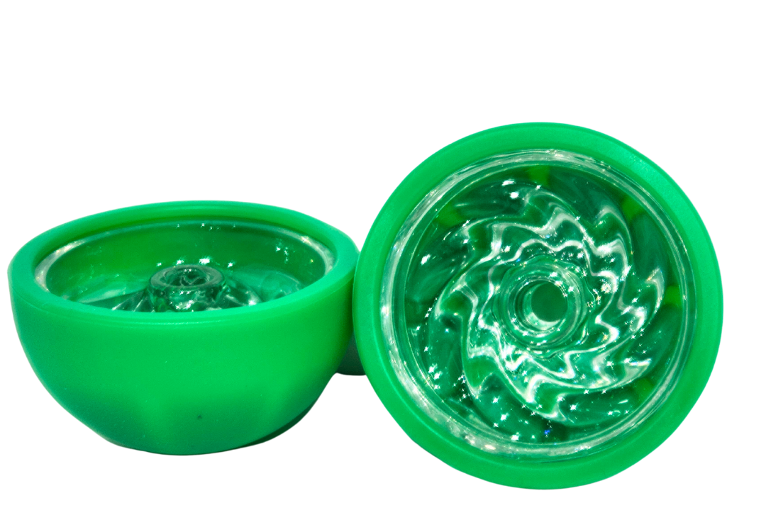 Silicone Ball head with glass