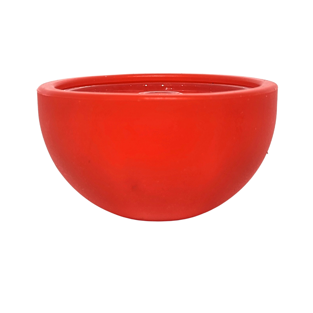 Silicone Ball head with glass