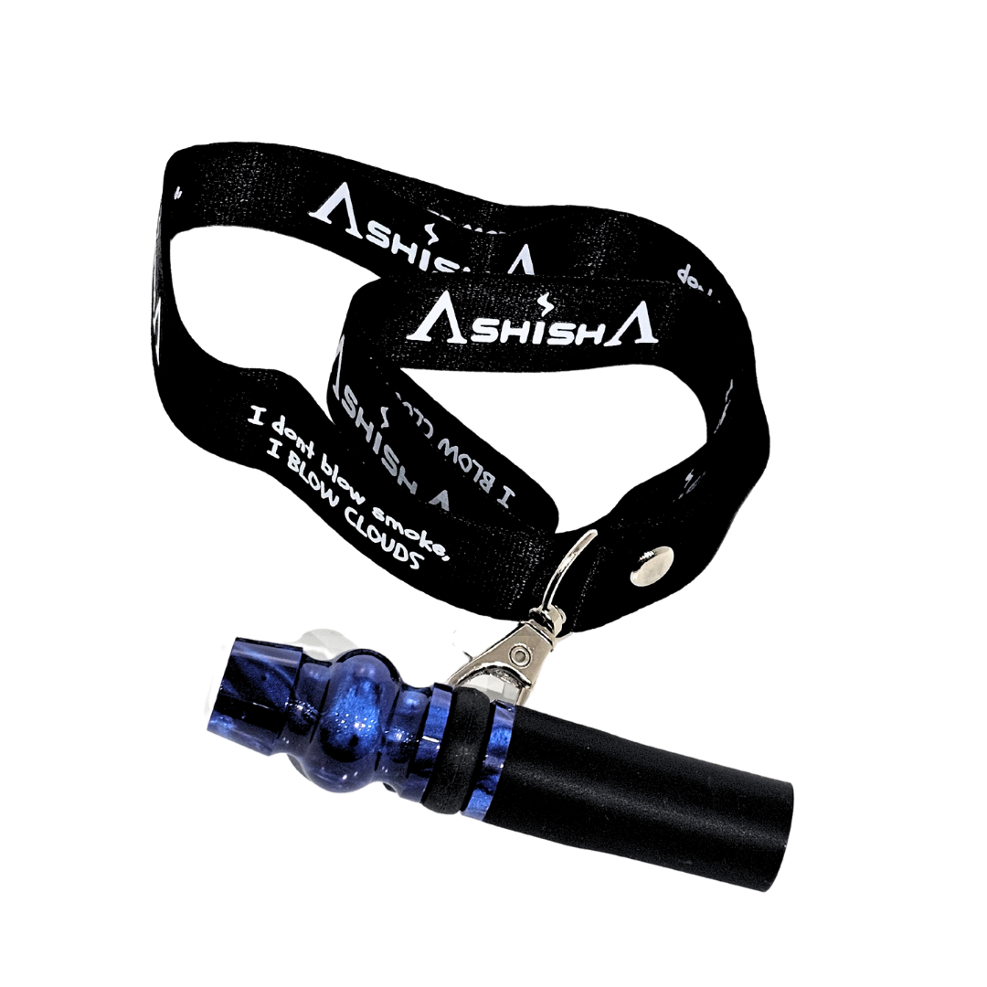 ASHISHA Resin mouth-tip with statement lanyard