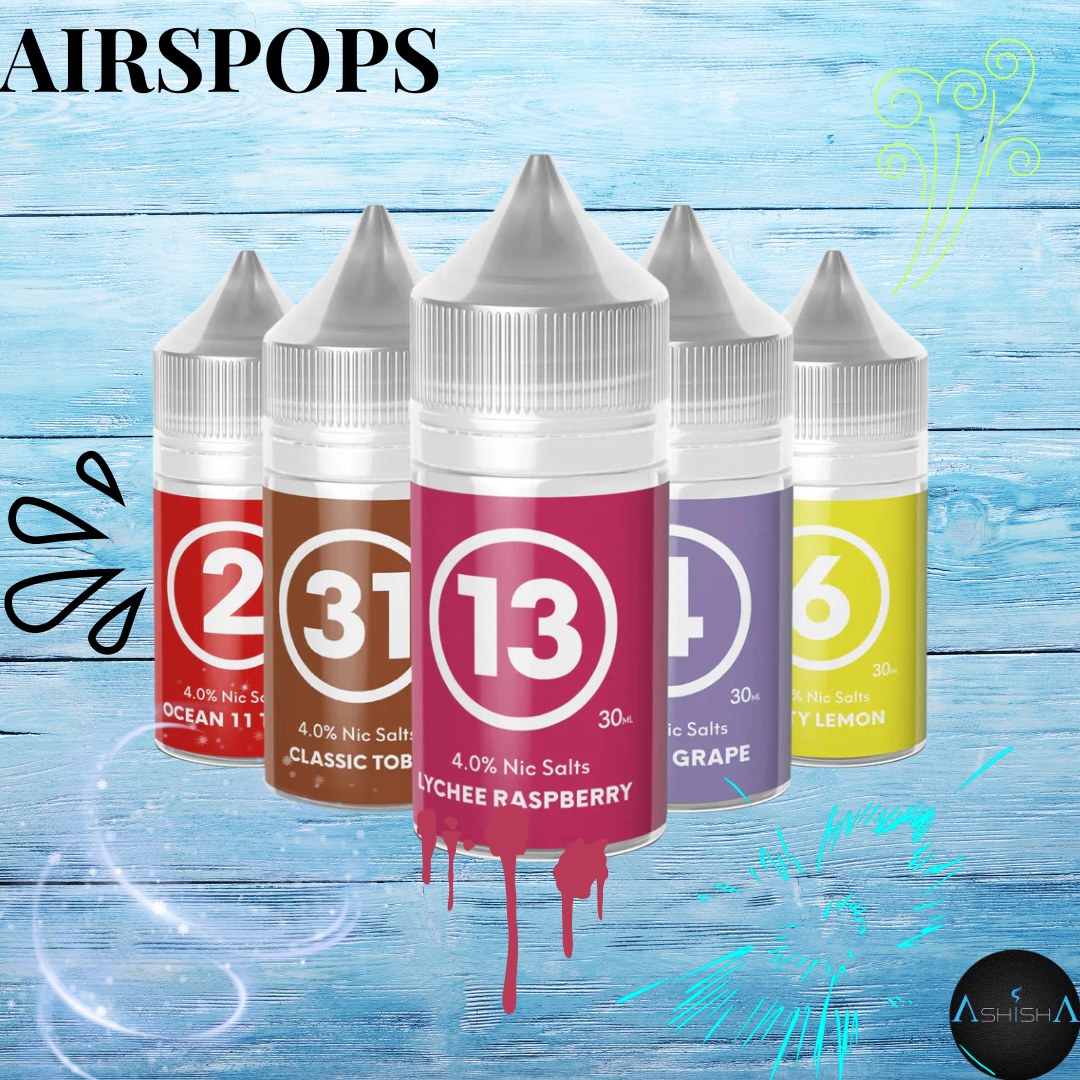 AIRPOPS NIC SALTS VAPE JUICE -40MG