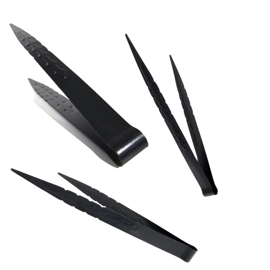 Alluminium Matt Black tongs