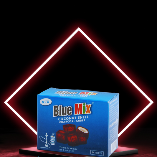 BLUE MIX COCONUT CHARCOAL (CUBES) 24 PIECES