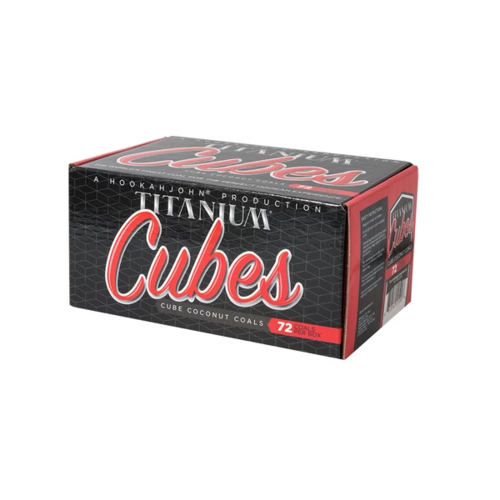 Titanium Cubes Natural Hookah Coals - Cubes - 72ct - ASHISHA