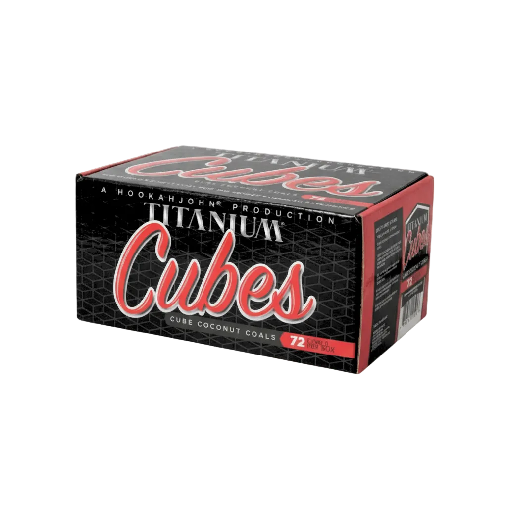 Titanium Cubes Natural Hookah Coals - Cubes - 72ct - ASHISHA