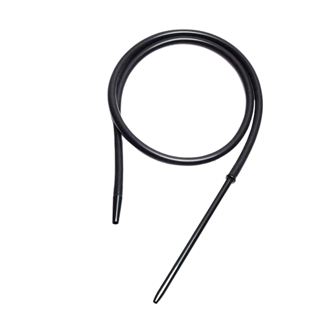 Silicone hose with metal mouth tip