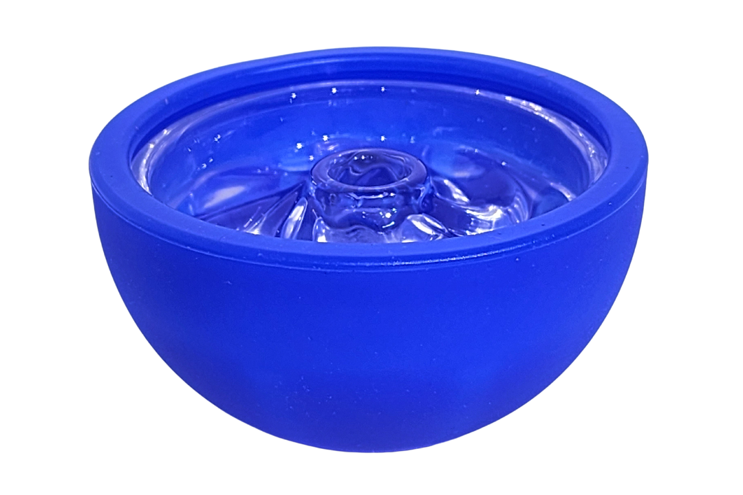 Silicone Ball head with glass