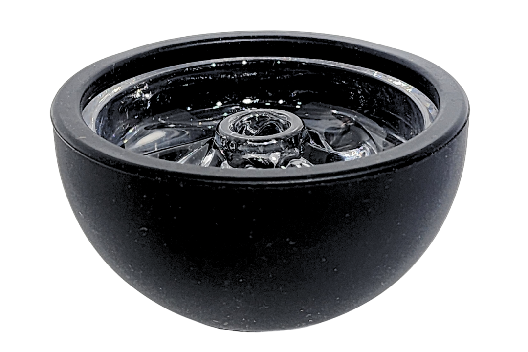Silicone Ball head with glass